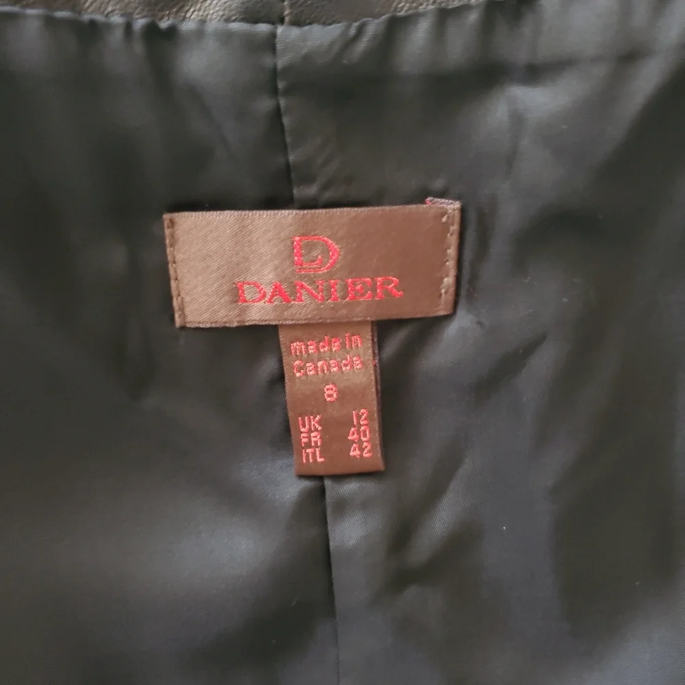 90's DANIER Soft Leather Sleeveless V Neck Vest - Picture 11 of 15
